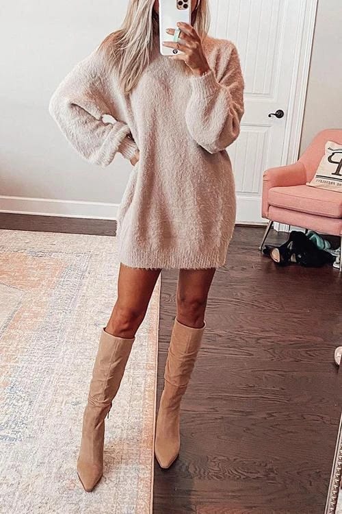 shoes to wear with sweater dress